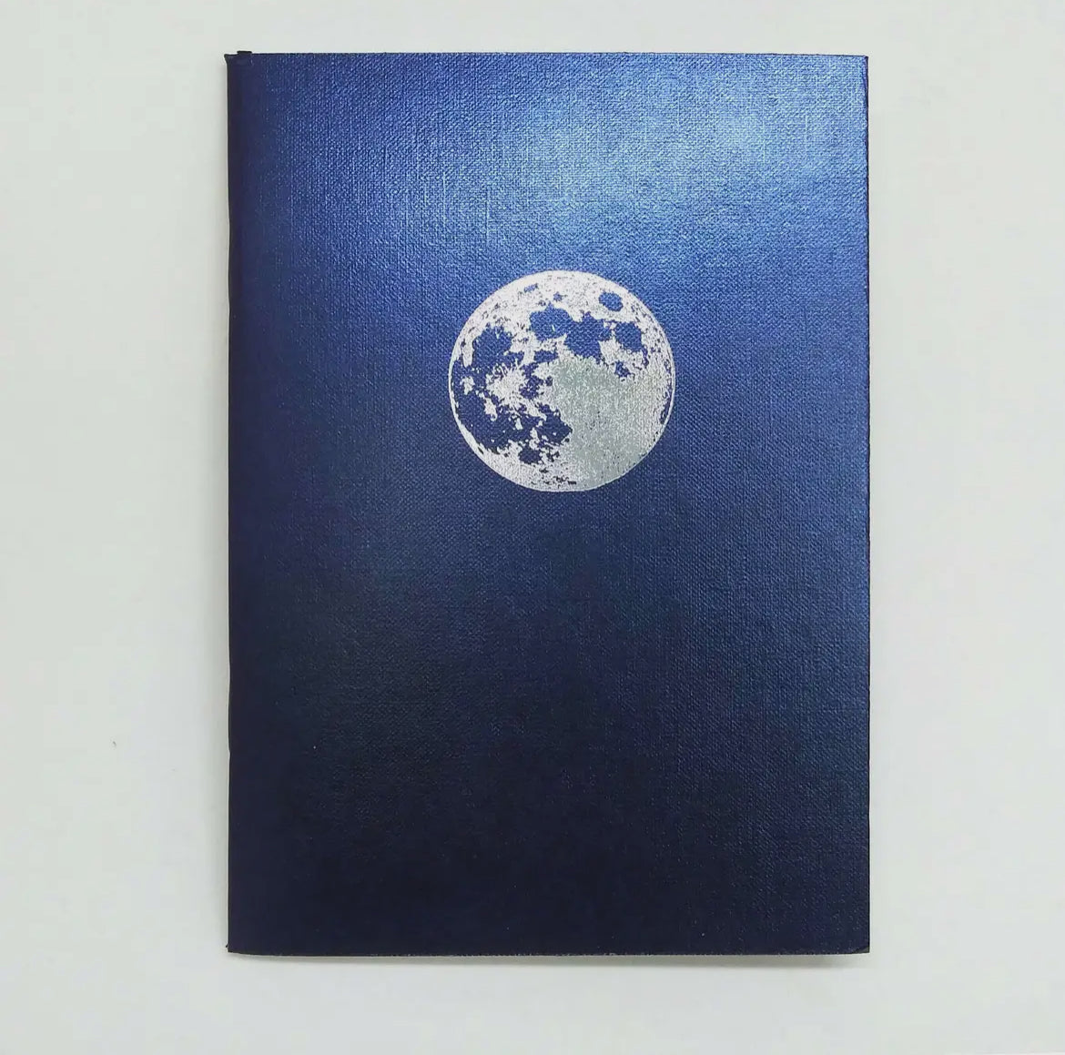 Full Moon Logbook - Silver Foil Stamp Mini Notebook