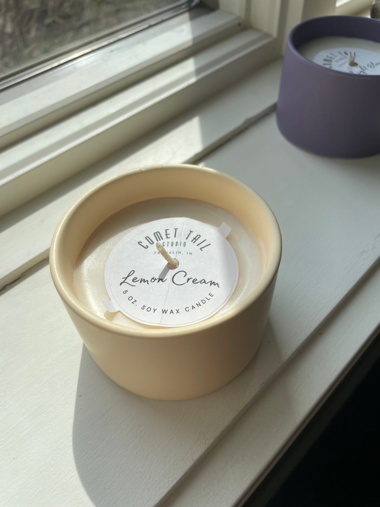 Lemon Cream - 5 oz. Candle in Yellow Tumbler